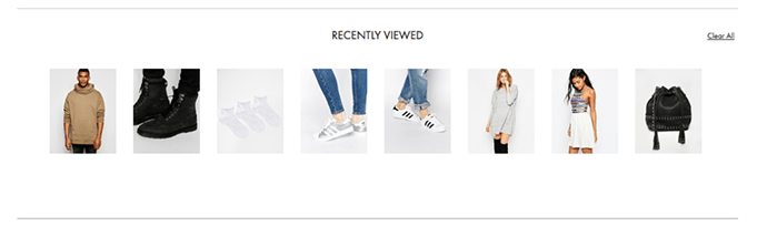 Your Recently Viewed Items, Latest viewed, Previously viewed