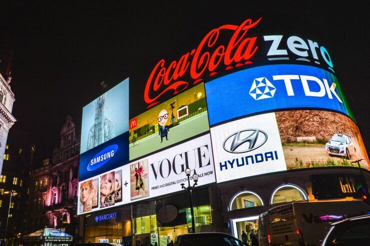 Digital billboard display