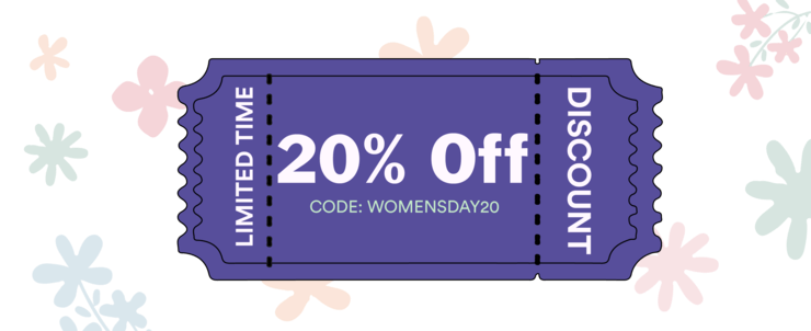 Discount coupon for International Women’s Day promotions